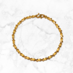 Gold Disc Charm Bracelet