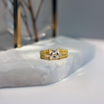 Square Diamond Solitaire Ring